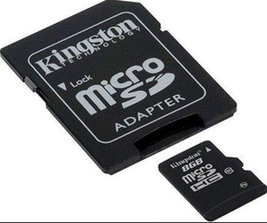 Карта памяти micro KINGSTON 8GB 10 class (c адаптером)